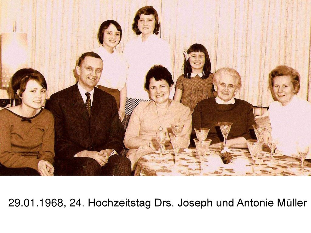 , 24. Hochzeitstag Drs. Joseph und Antonie Müller