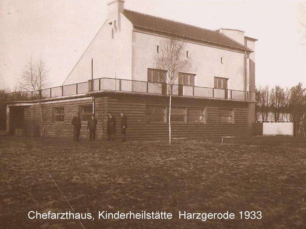 Chefarzthaus, Kinderheilstätte Harzgerode 1933