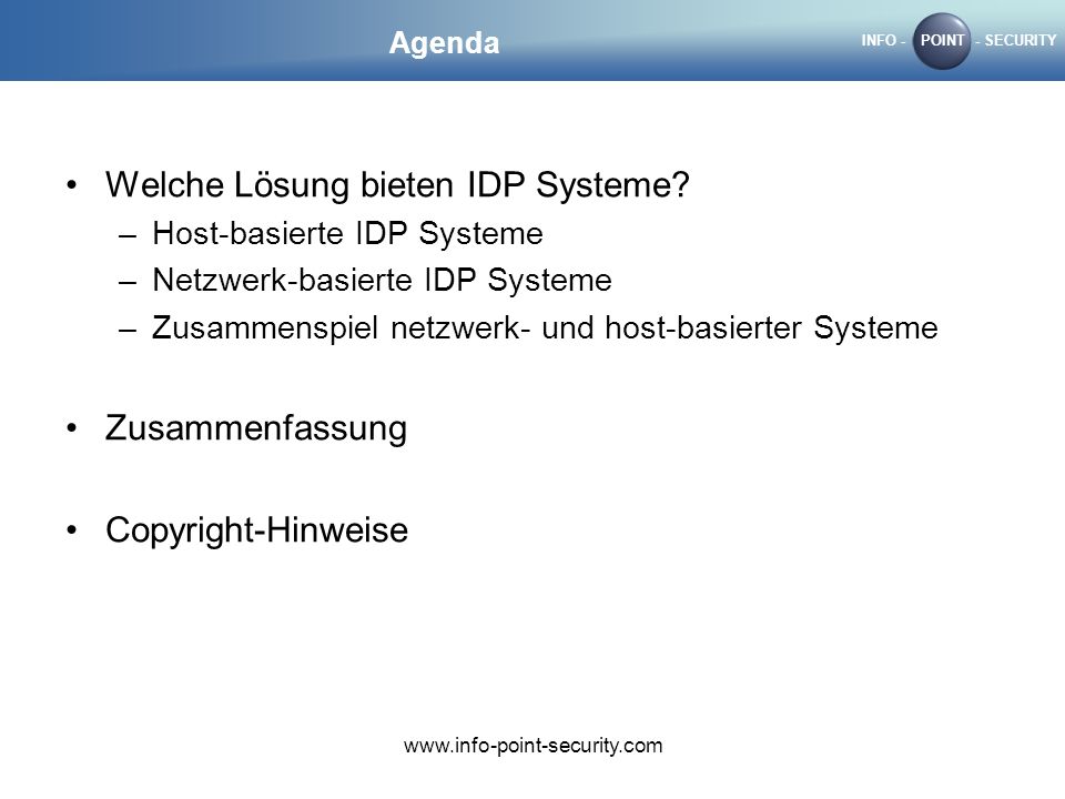 Welche Lösung bieten IDP Systeme