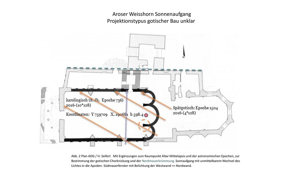 Aroser Weisshorn Sonnenaufgang Projektionstypus gotischer Bau unklar