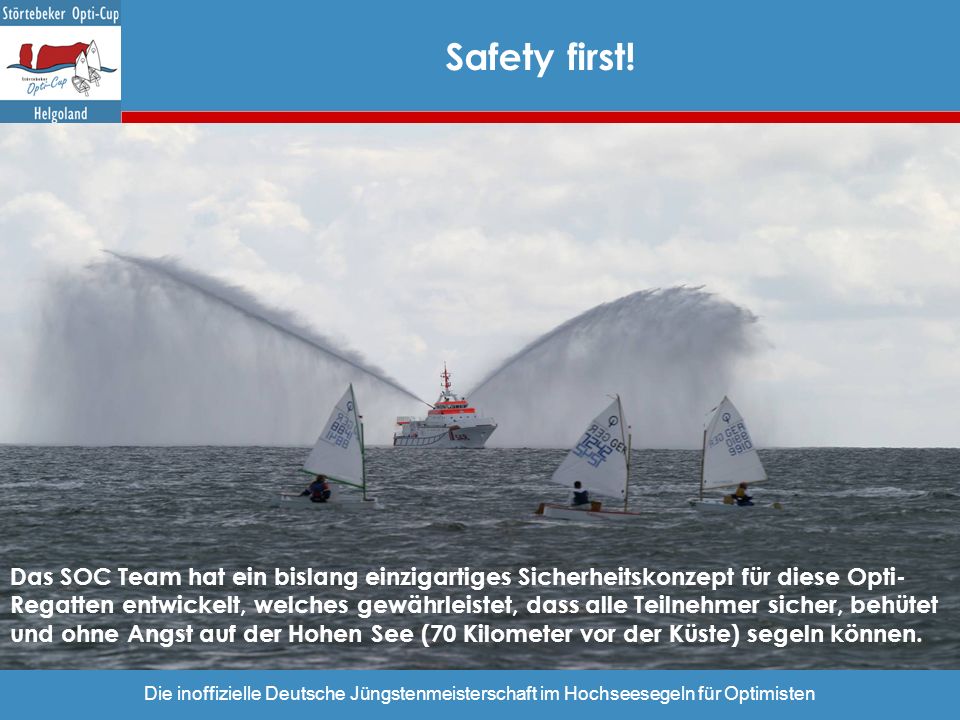 Safety first!