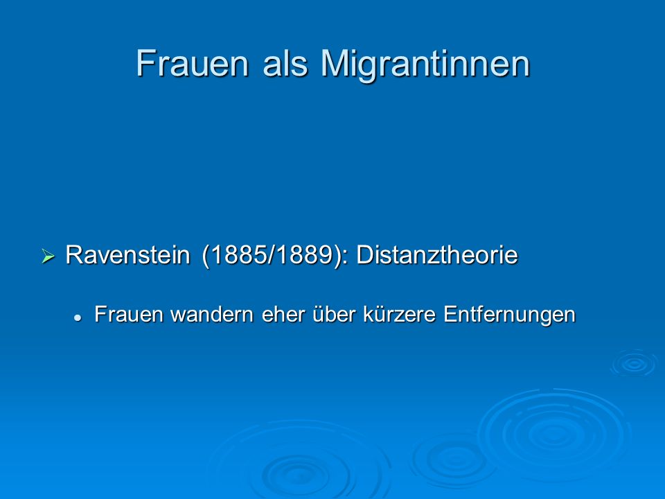 Frauen als Migrantinnen