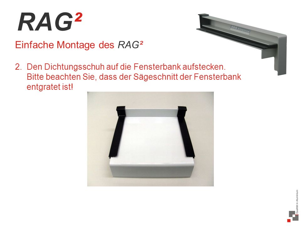 RAG² Einfache Montage des RAG²