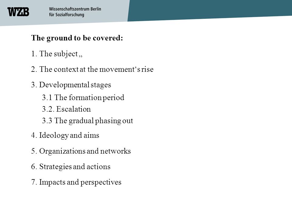 The ground to be covered: