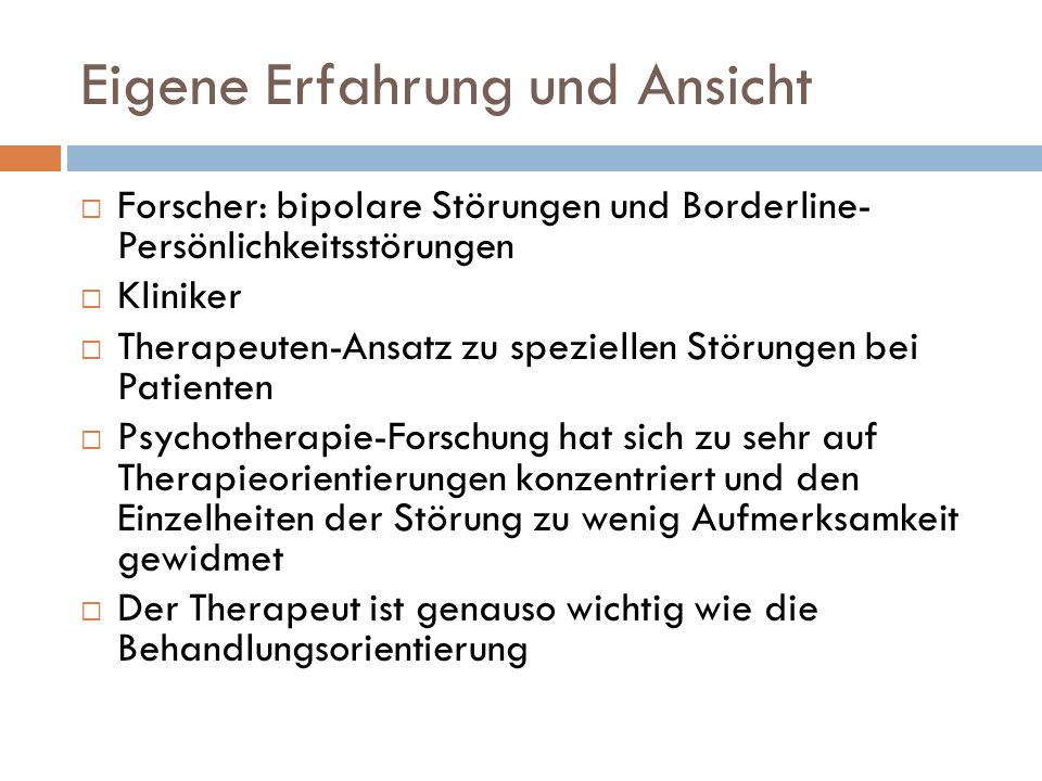 Eigene Erfahrung und Ansicht