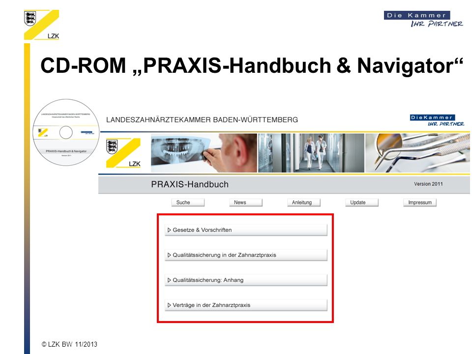 CD-ROM „PRAXIS-Handbuch & Navigator