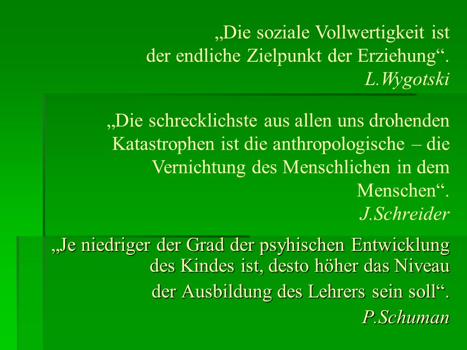 „Die soziale Vollwertigkeit ist