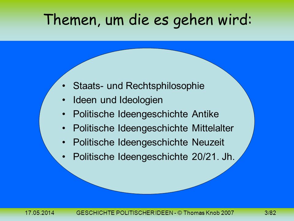 Themen, um die es gehen wird: