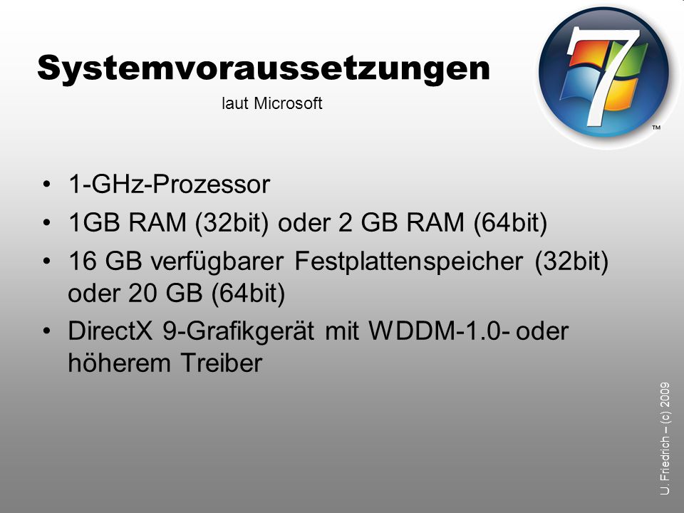 Systemvoraussetzungen