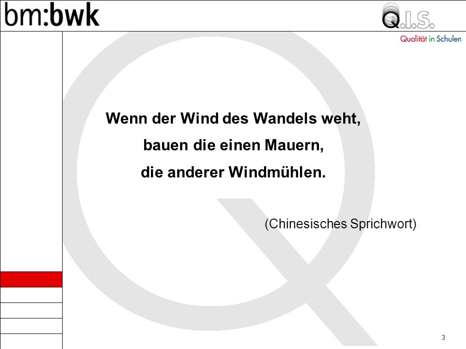 Wenn der Wind des Wandels weht, die anderer Windmühlen.