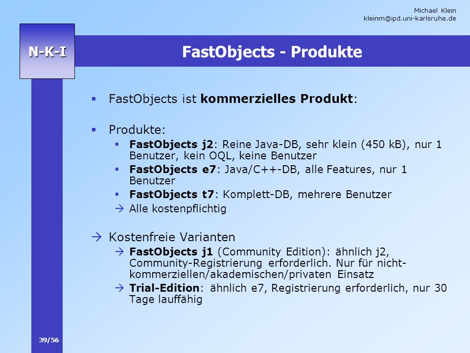 FastObjects - Produkte