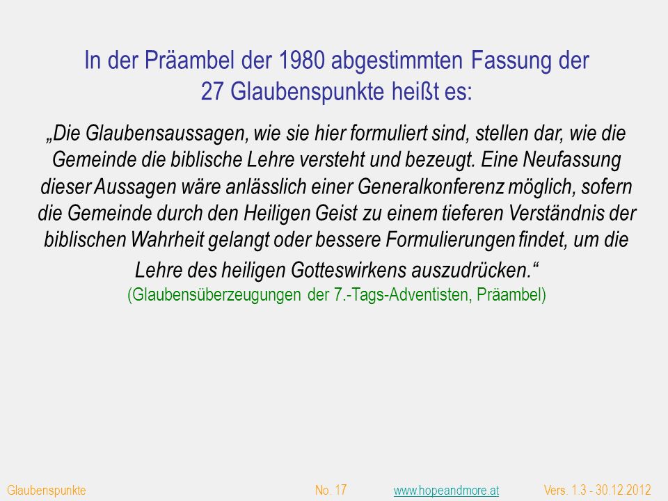 Die Tauffragen Nr aus dem Taufbekenntnis von 1874 der Pioniere zur Zeit von Ellen White