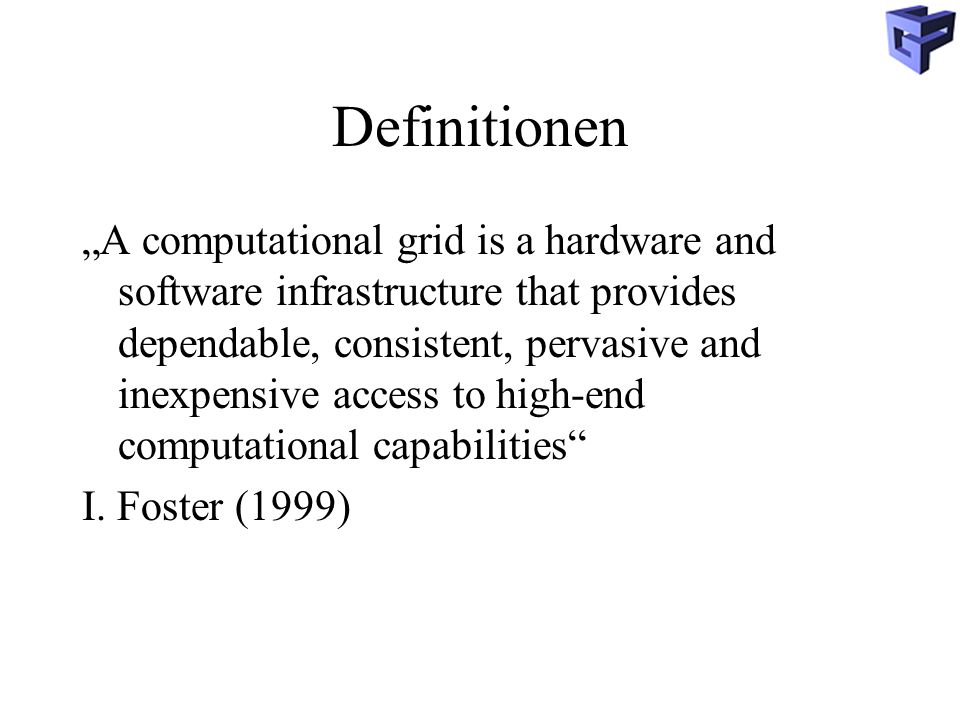 Definitionen