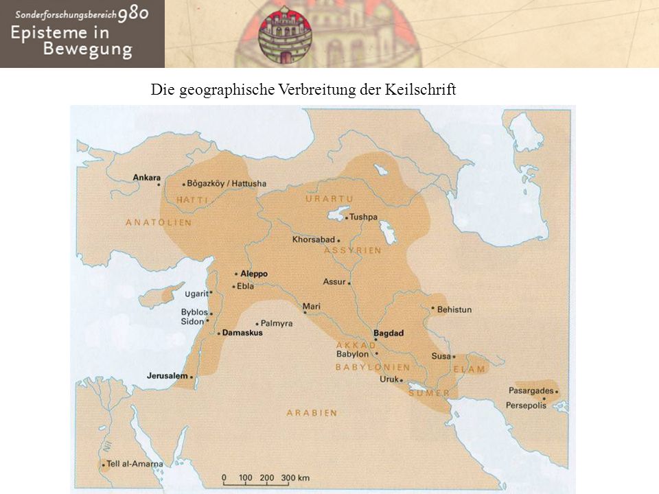 Die geographische Verbreitung der Keilschrift