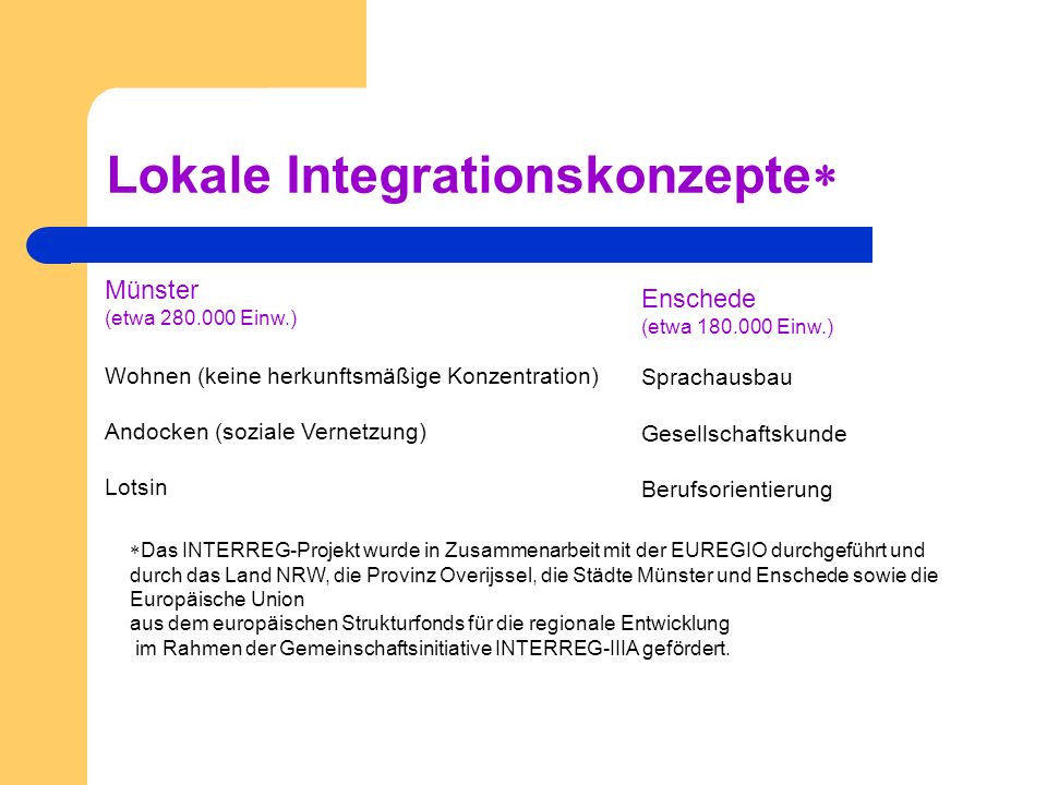 Lokale Integrationskonzepte