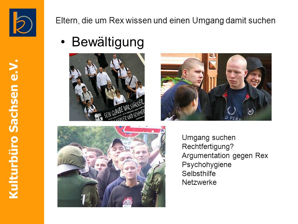 Eltern, die um Rex wissen und einen Umgang damit suchen