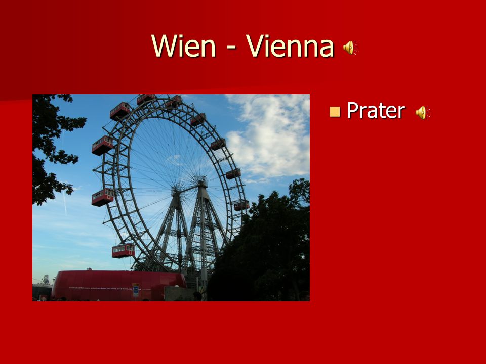 Wien - Vienna Prater Features in the Graham Greene novel and the film The Third Man