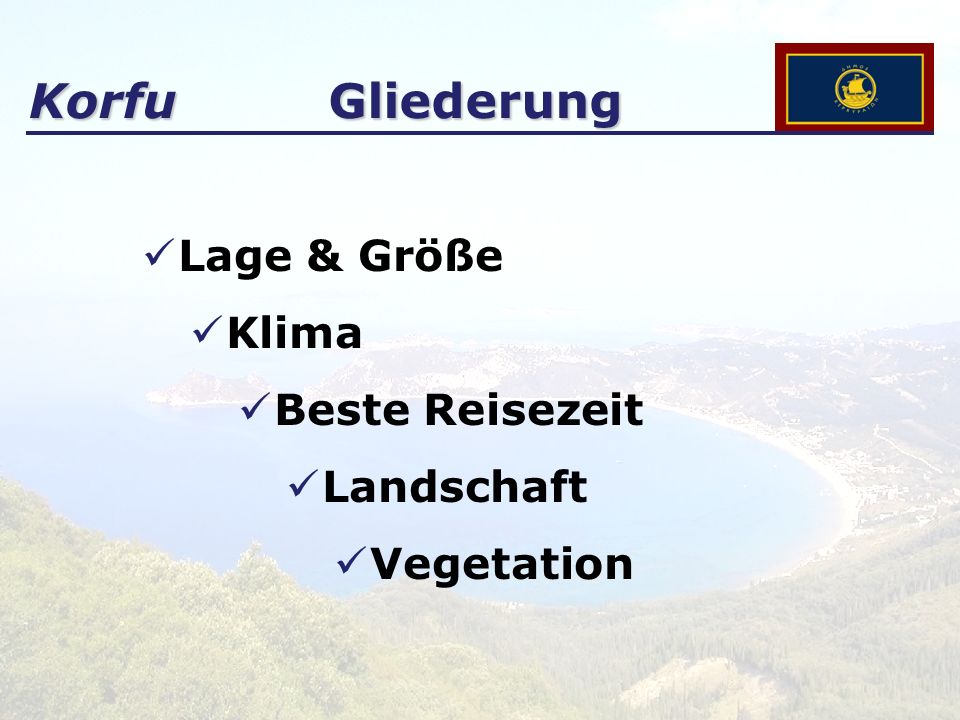Korfu Gliederung Lage & Größe Klima Beste Reisezeit Landschaft