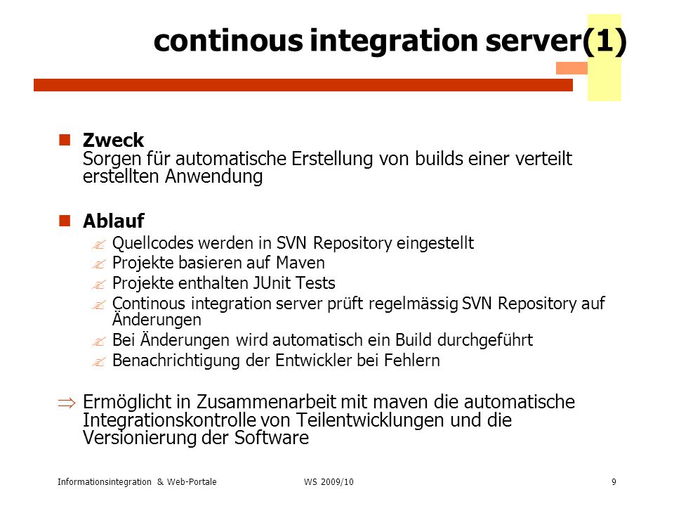 continous integration server(1)