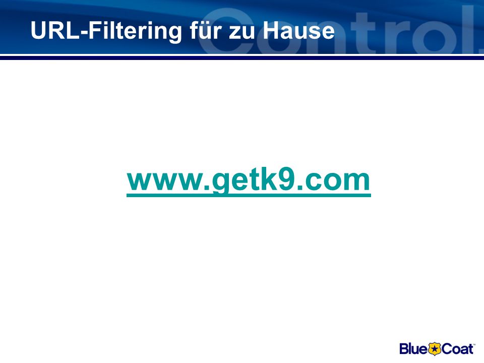 URL-Filtering für zu Hause