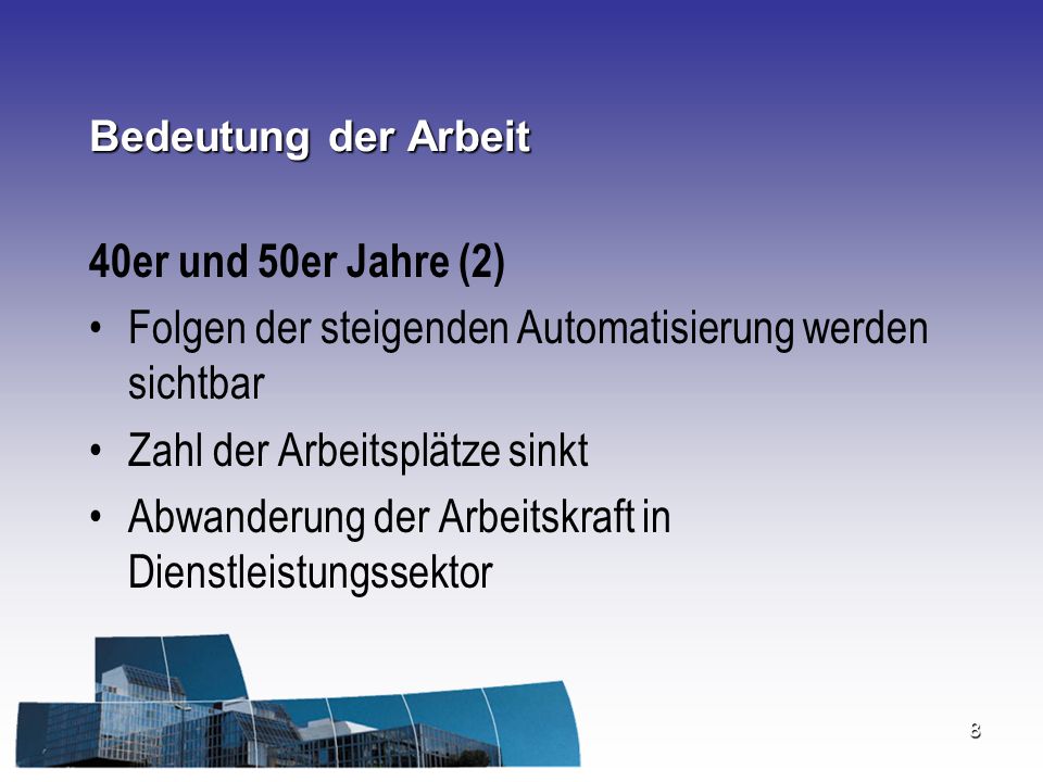 Folgen der steigenden Automatisierung werden sichtbar