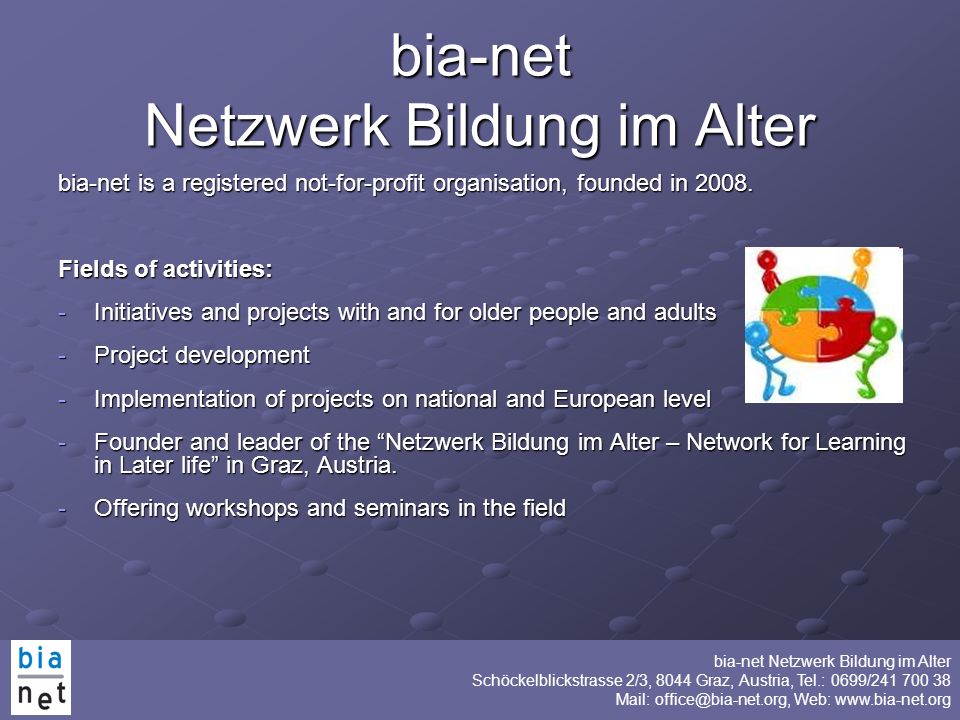 bia-net Netzwerk Bildung im Alter