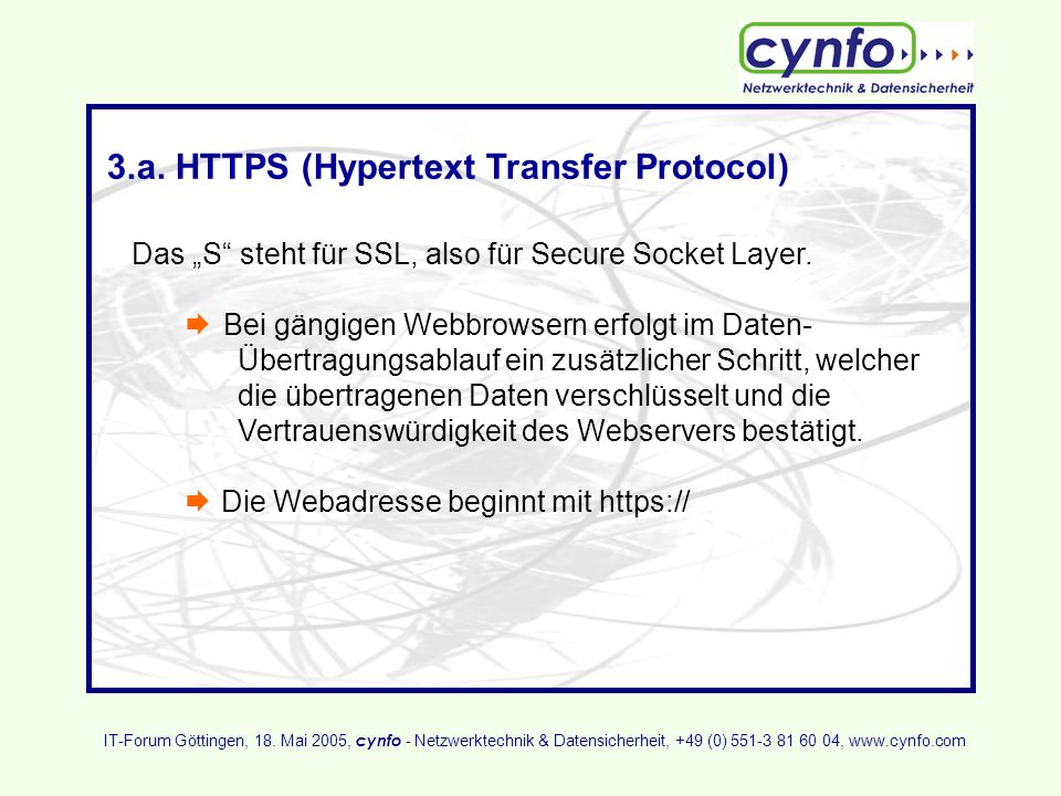 3.a. HTTPS (Hypertext Transfer Protocol)