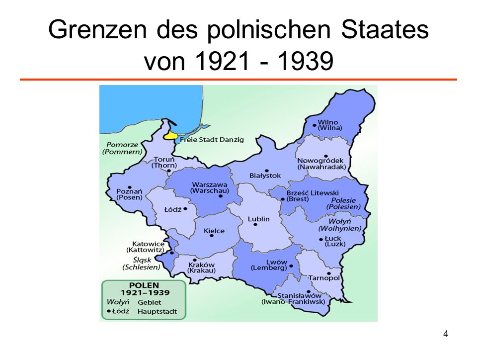 Grenzen des polnischen Staates von