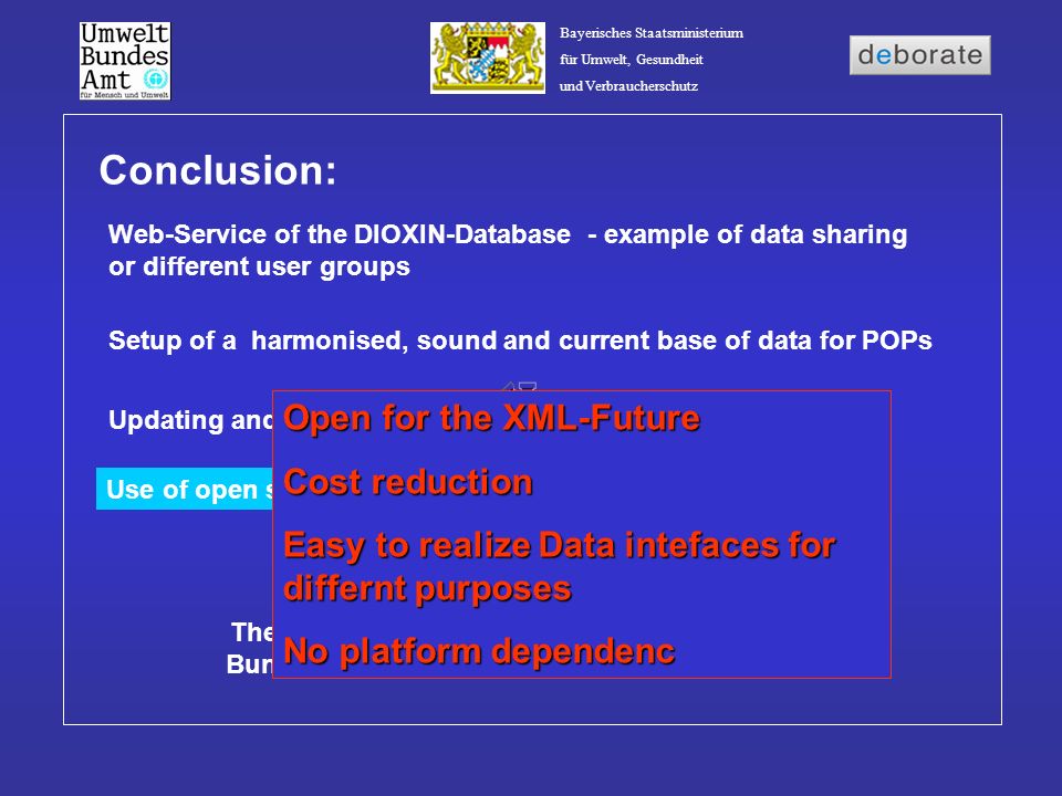 Conclusion: Open for the XML-Future Cost reduction