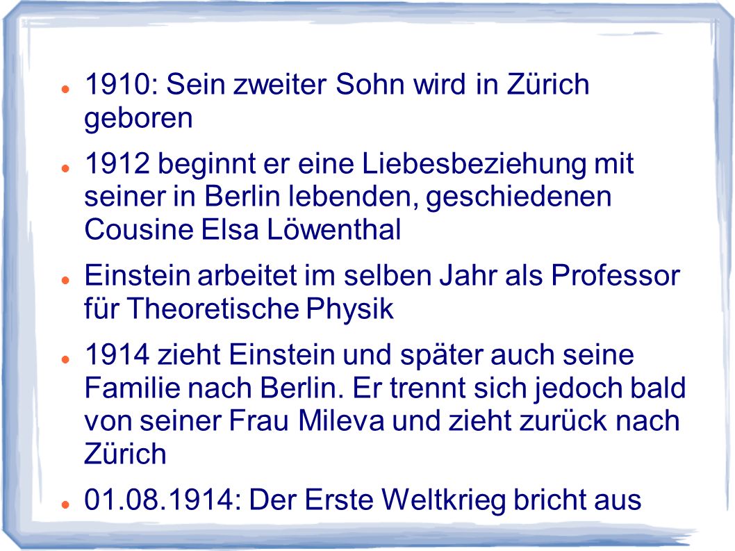 1910: Sein zweiter Sohn wird in Zürich geboren