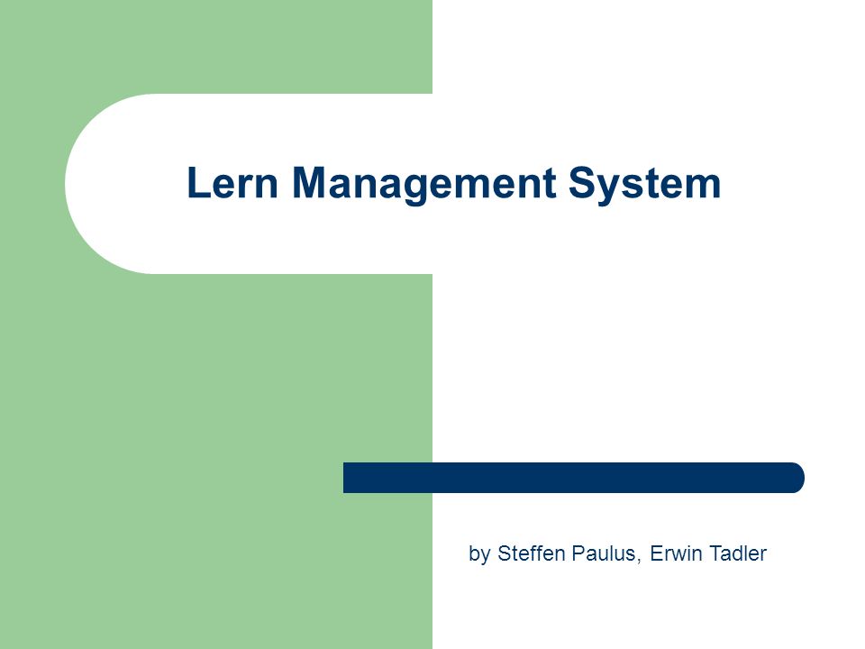 Lern Management System