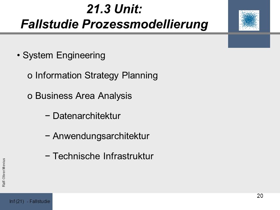 21.3 Unit: Fallstudie Prozessmodellierung