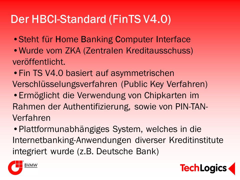 Der HBCI-Standard (FinTS V4.0)