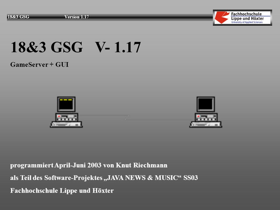 18&3 GSG V GameServer + GUI