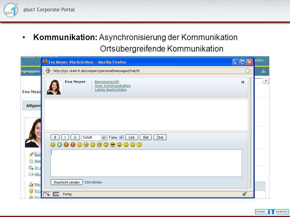 Kommunikation: Asynchronisierung der Kommunikation