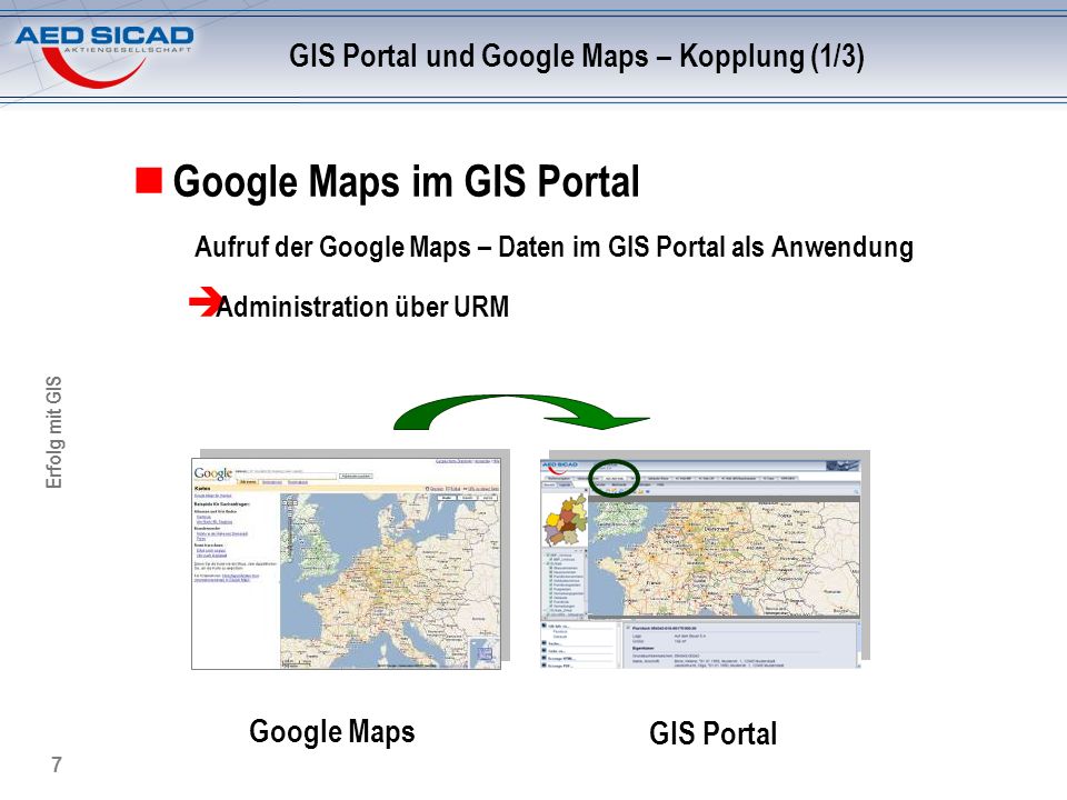 GIS Portal und Google Maps – Kopplung (1/3)