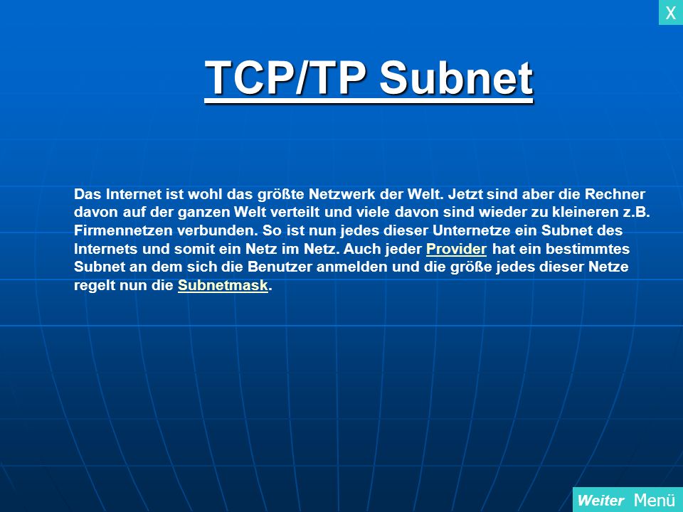 TCP/TP Subnet