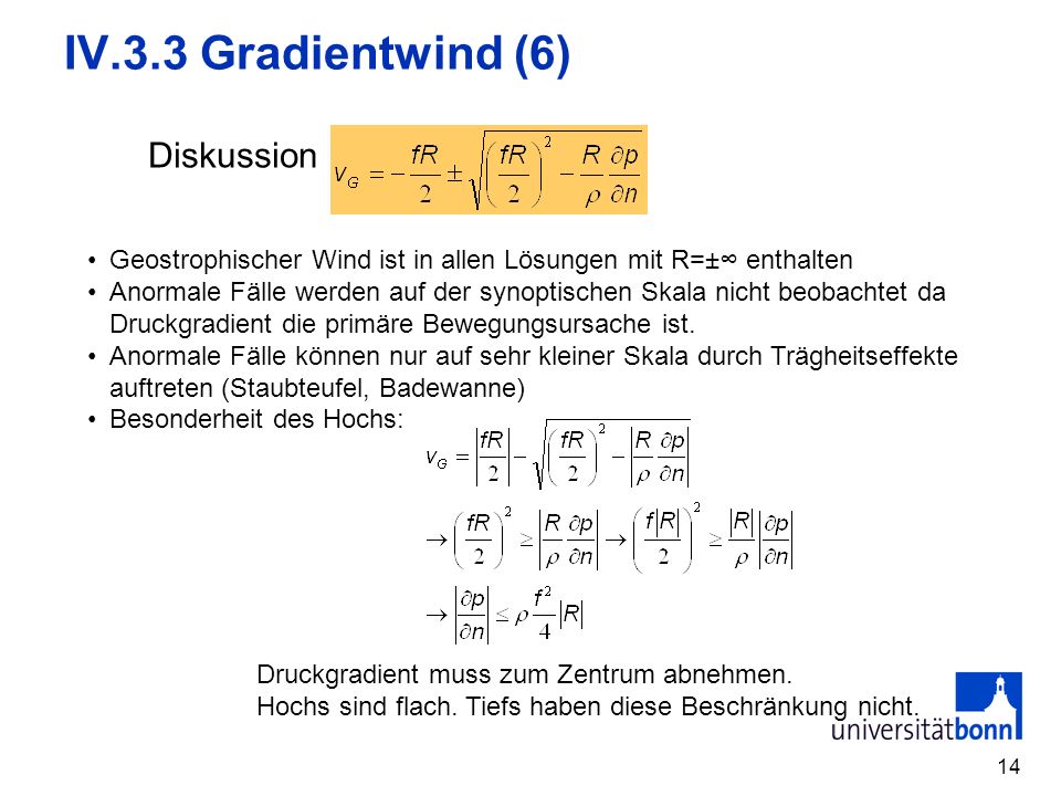 IV.3.3 Gradientwind (6) Diskussion