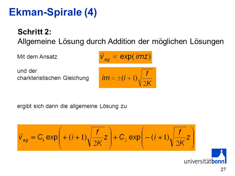 Ekman-Spirale (4) Schritt 2: