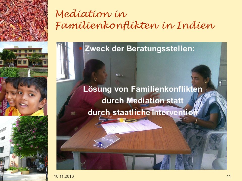 Mediation in Familienkonflikten in Indien