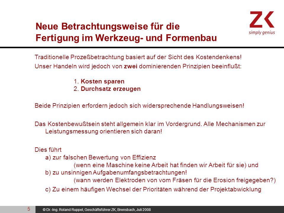Neue Betrachtungsweise für die Fertigung im Werkzeug- und Formenbau