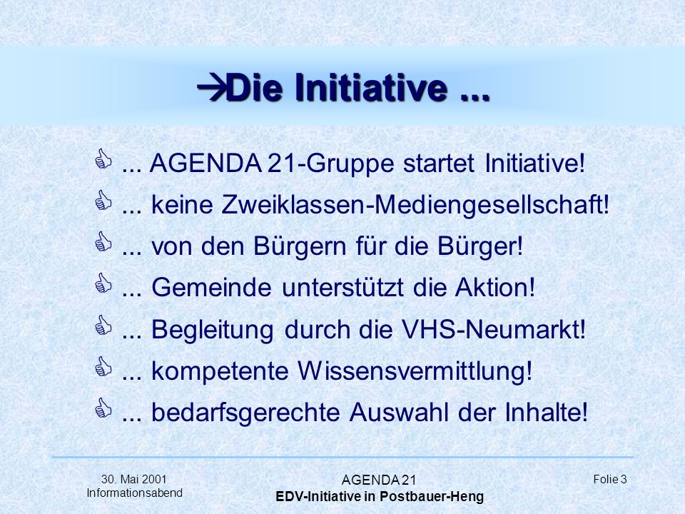 EDV-Initiative in Postbauer-Heng