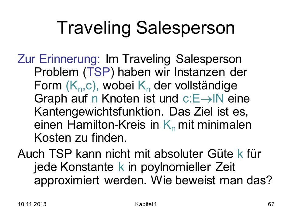 Traveling Salesperson