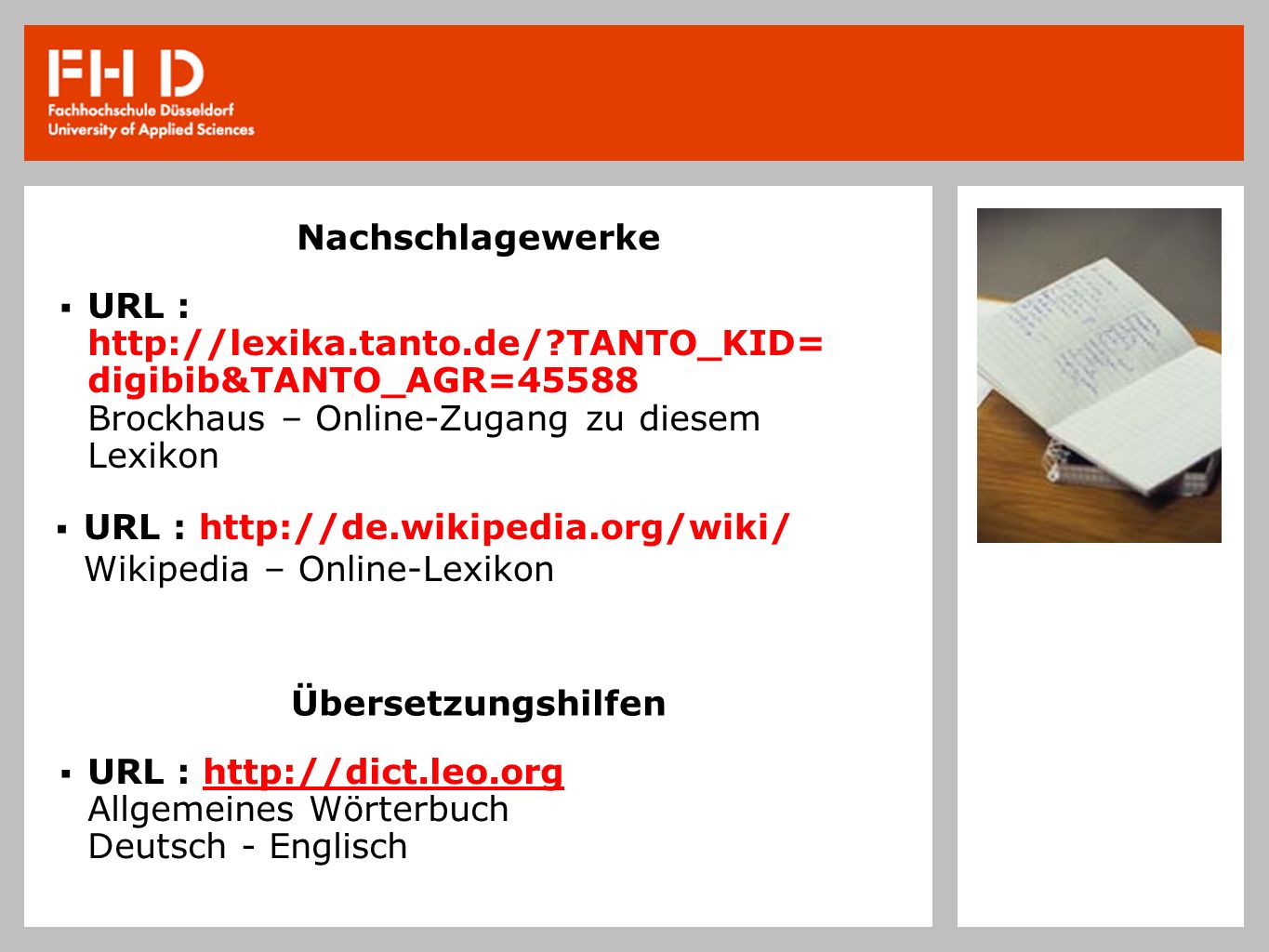 Nachschlagewerke URL :   TANTO_KID= digibib&TANTO_AGR=45588 Brockhaus – Online-Zugang zu diesem Lexikon.