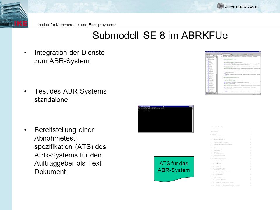 Submodell SE 8 im ABRKFUe