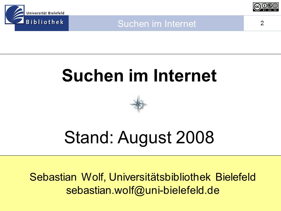 Suchen im Internet Stand: August 2008