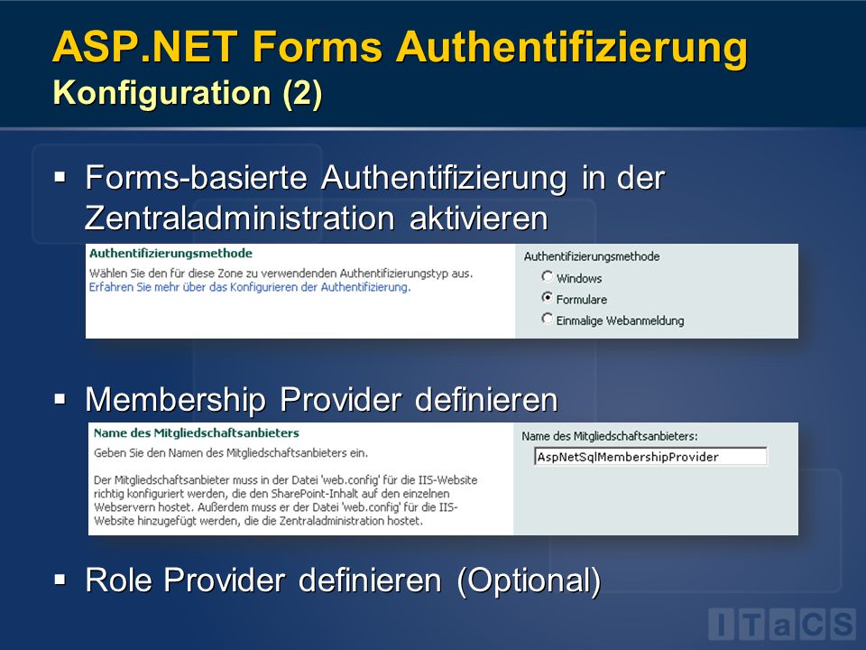 ASP.NET Forms Authentifizierung Konfiguration (2)