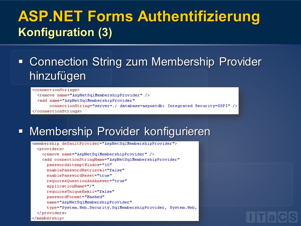 ASP.NET Forms Authentifizierung Konfiguration (3)