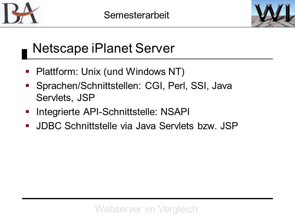 Netscape iPlanet Server