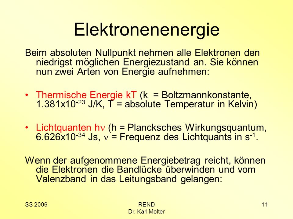Elektronenenergie